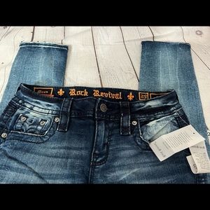 ROCK REVIVAL Moon Skinny distressed Stretch Jean